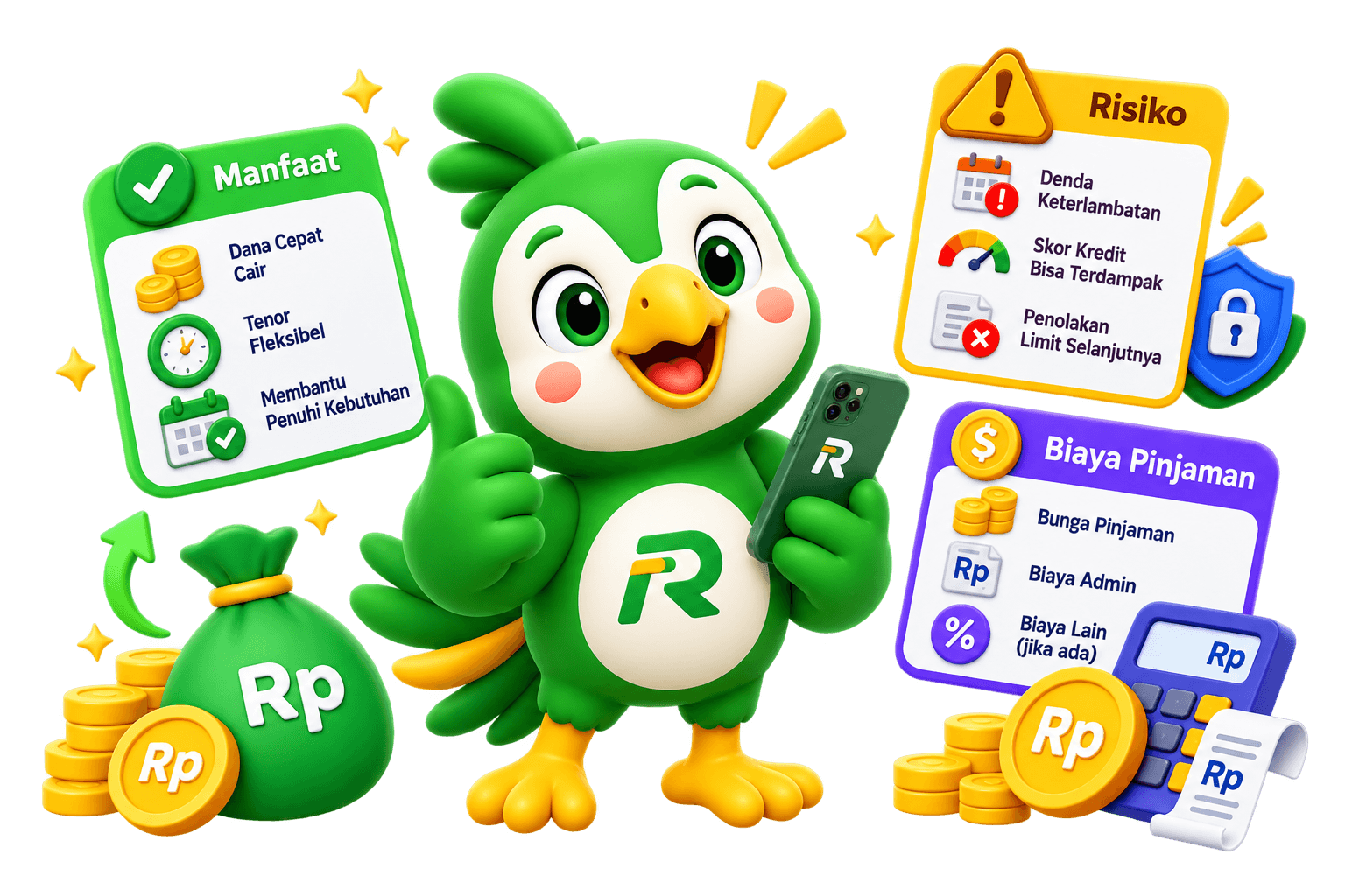 Informasi manfaat, risiko dan biaya RpDana